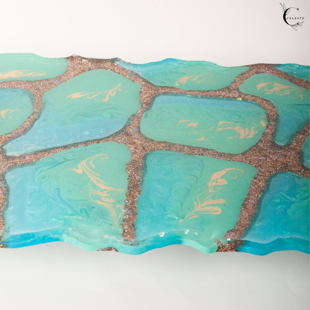Ocean Luxe Perfume Tray & Jewelry Coaster Set
