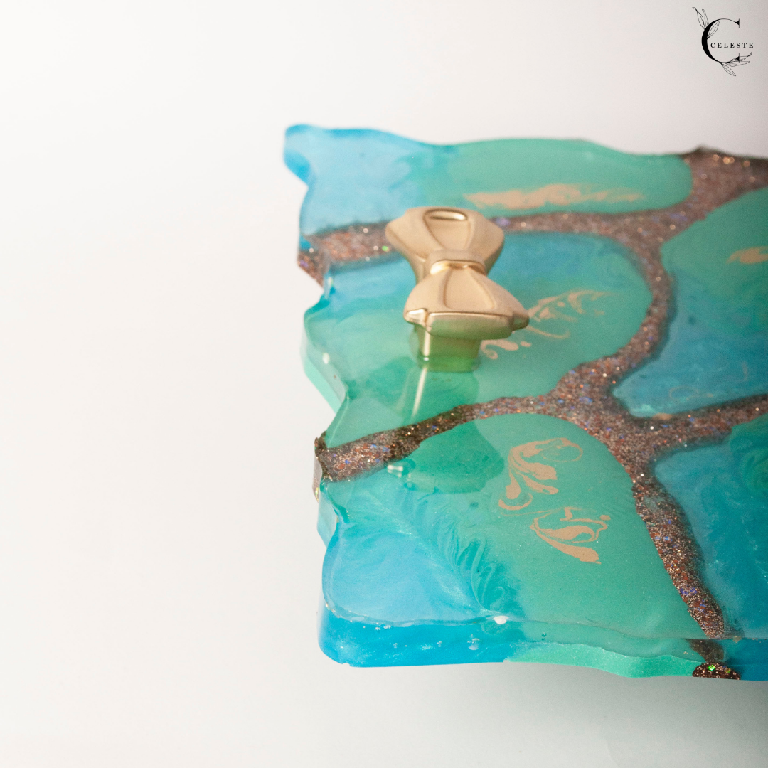 Ocean Luxe Perfume Tray & Jewelry Coaster Set