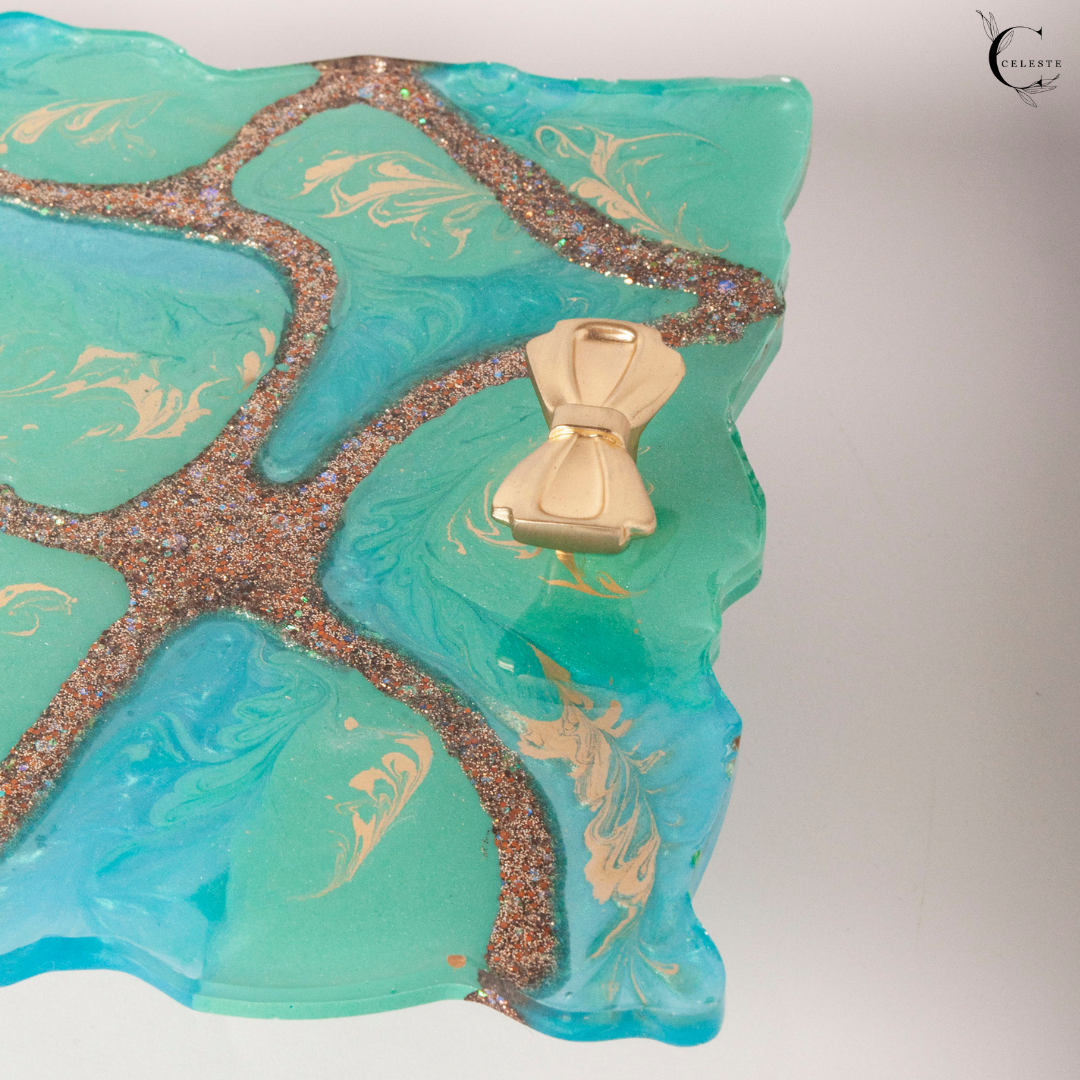 Ocean Luxe Perfume Tray & Jewelry Coaster Set