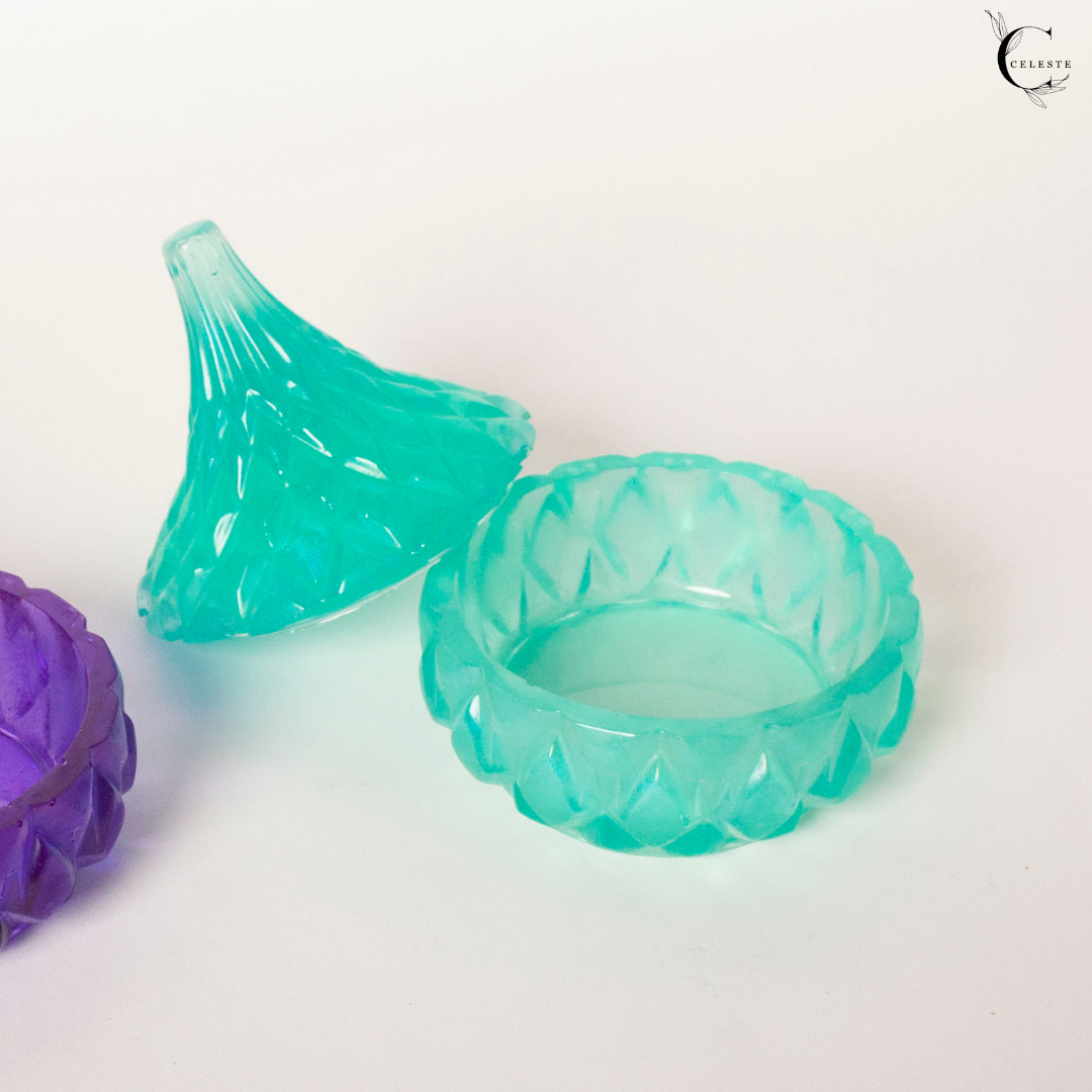 Prism Jewel Jar Set β Emerald & Amethyst Edition