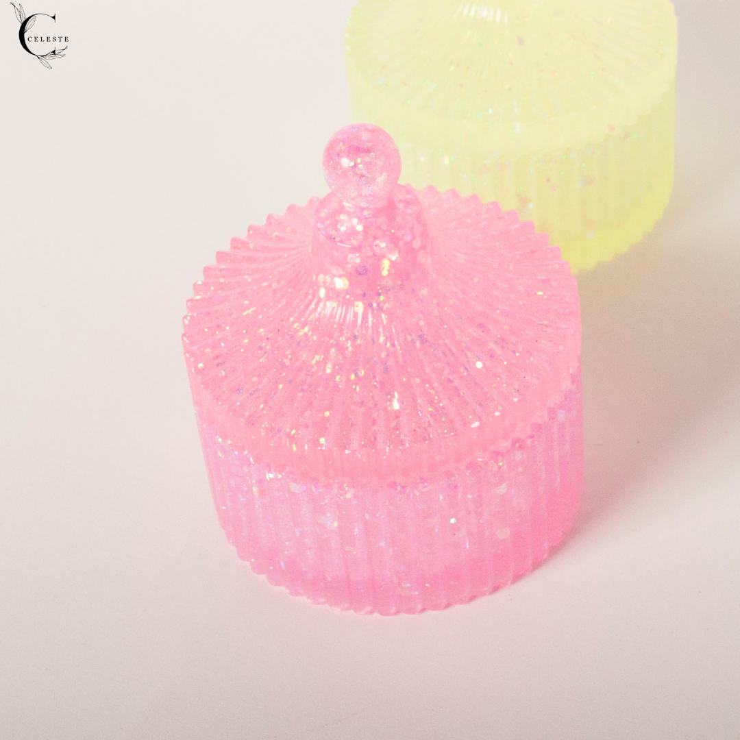 Pink Sparkle Keepsake Jar