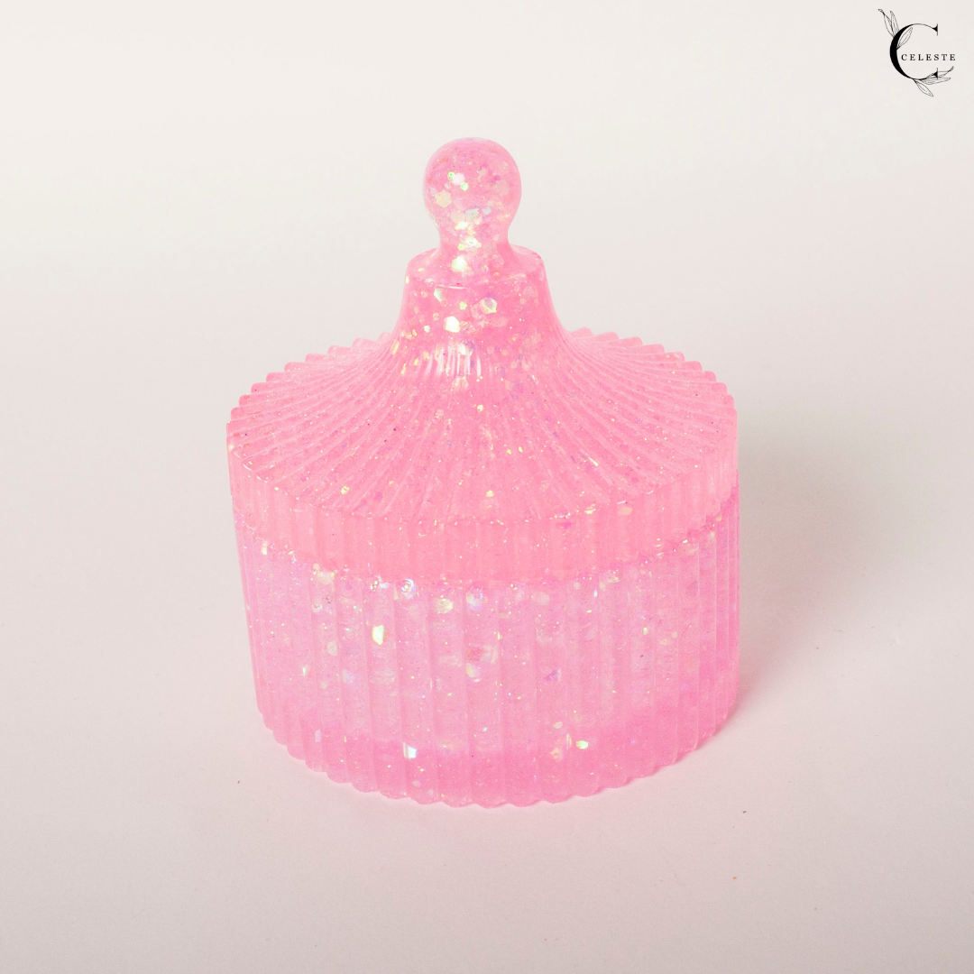 Pink Sparkle Keepsake Jar