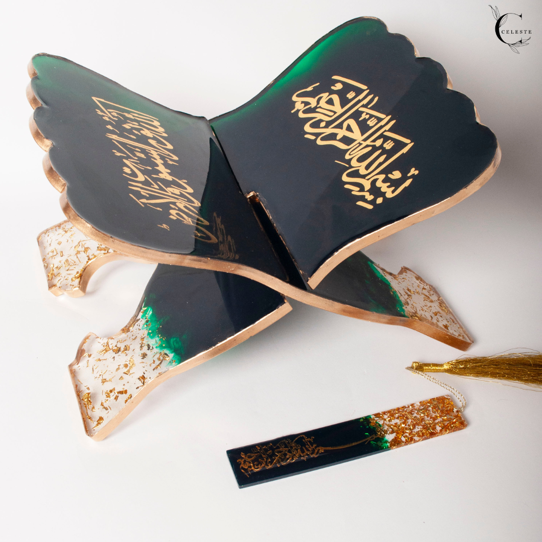 Noor Rehal & Bookmark Set – Emerald Gold Edition