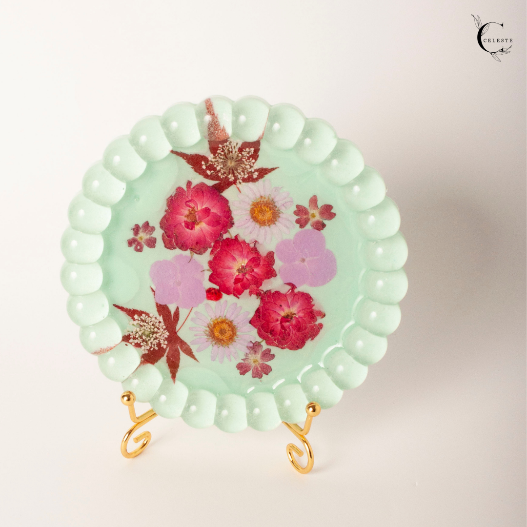 Mint Blossom Bubble Tray