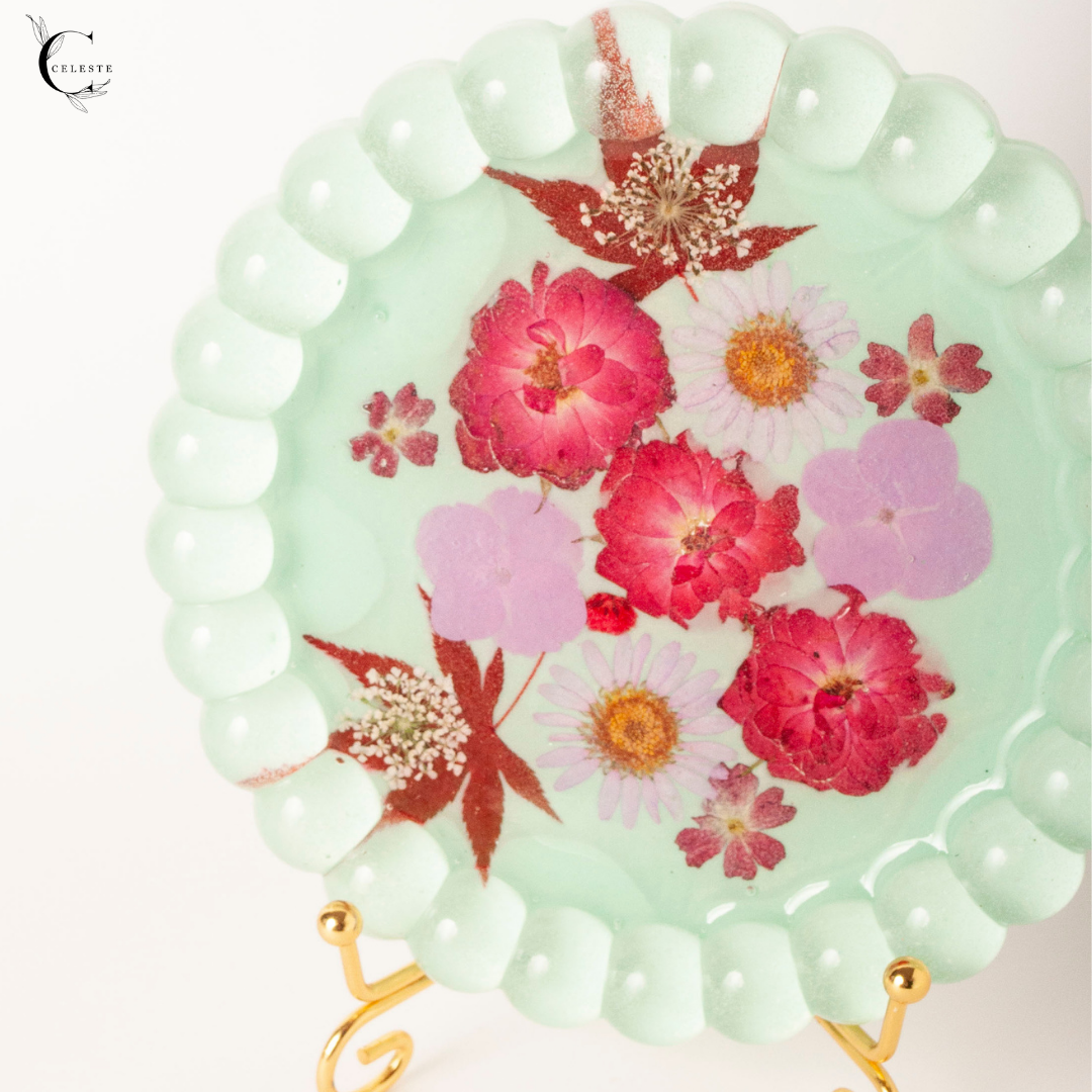 Mint Blossom Bubble Tray