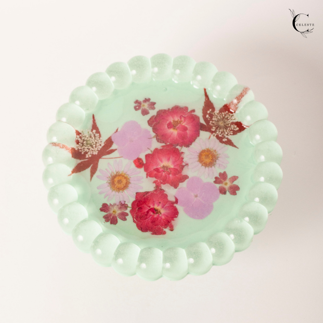 Mint Blossom Bubble Tray