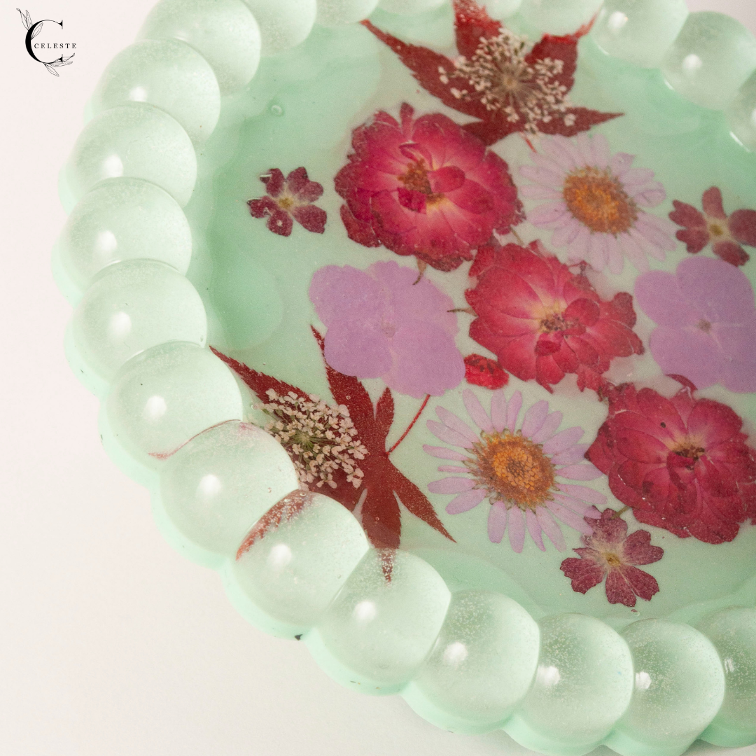 Mint Blossom Bubble Tray