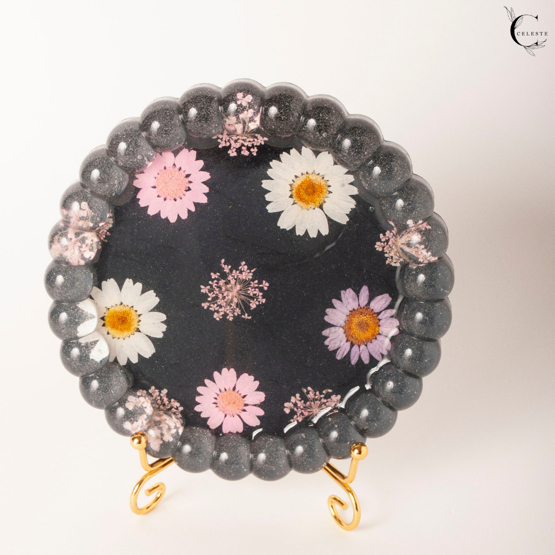Midnight Daisy Bubble Tray