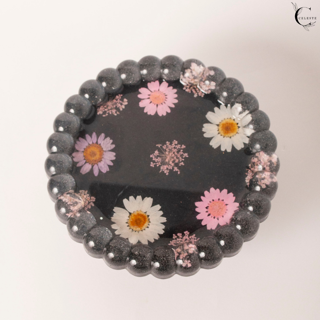 Midnight Daisy Bubble Tray