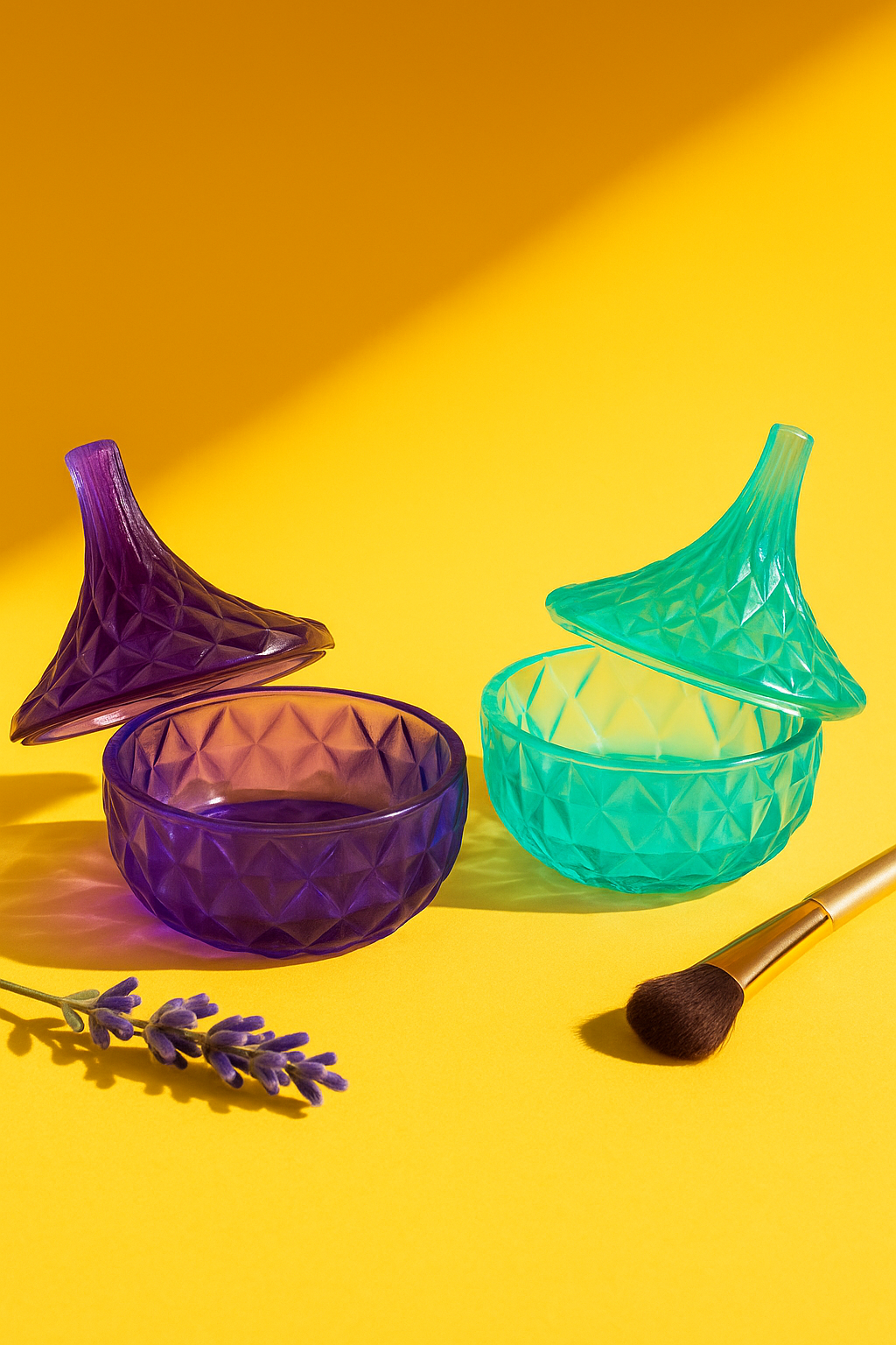 Prism Jewel Jar Set β Emerald & Amethyst Edition