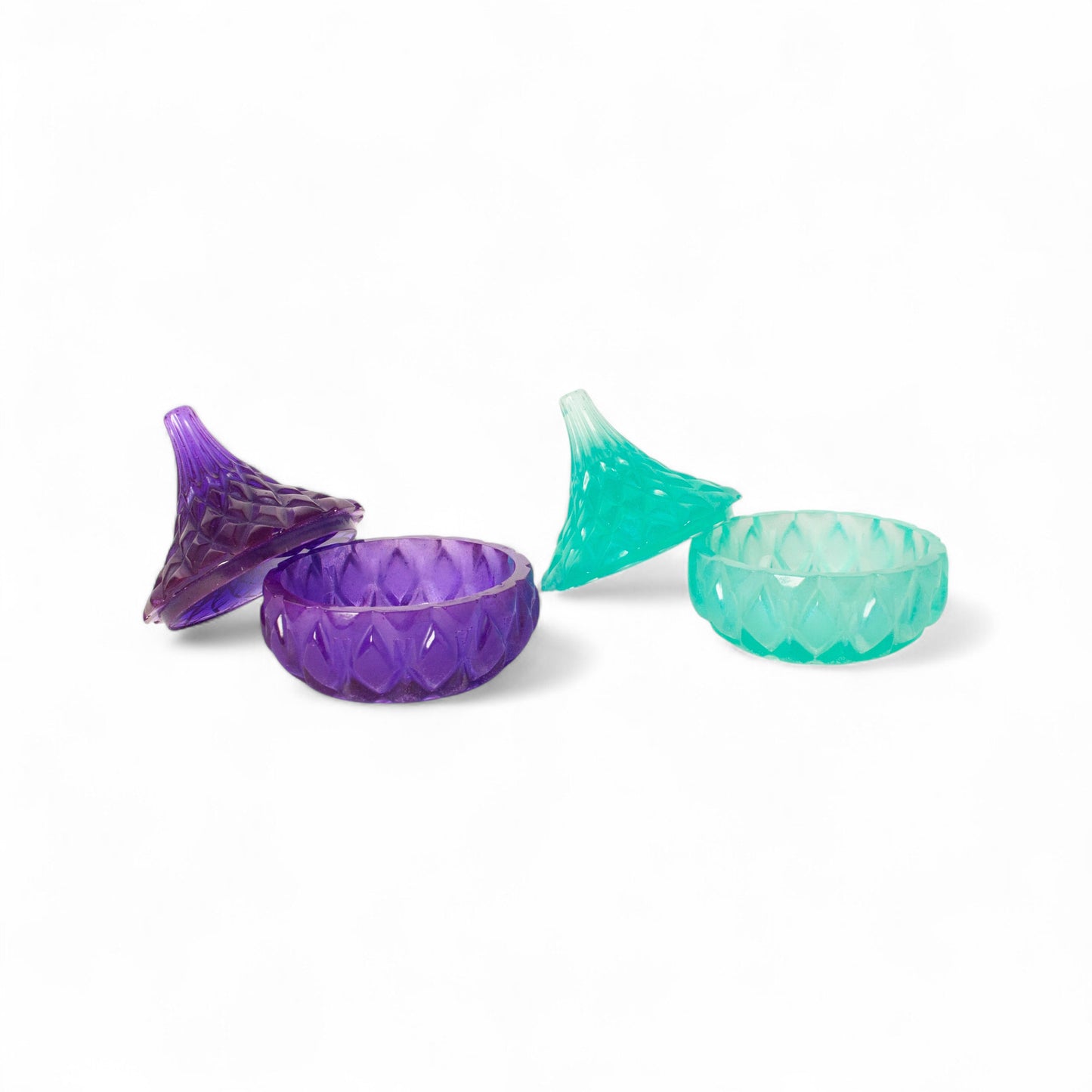 Prism Jewel Jar Set β Emerald & Amethyst Edition