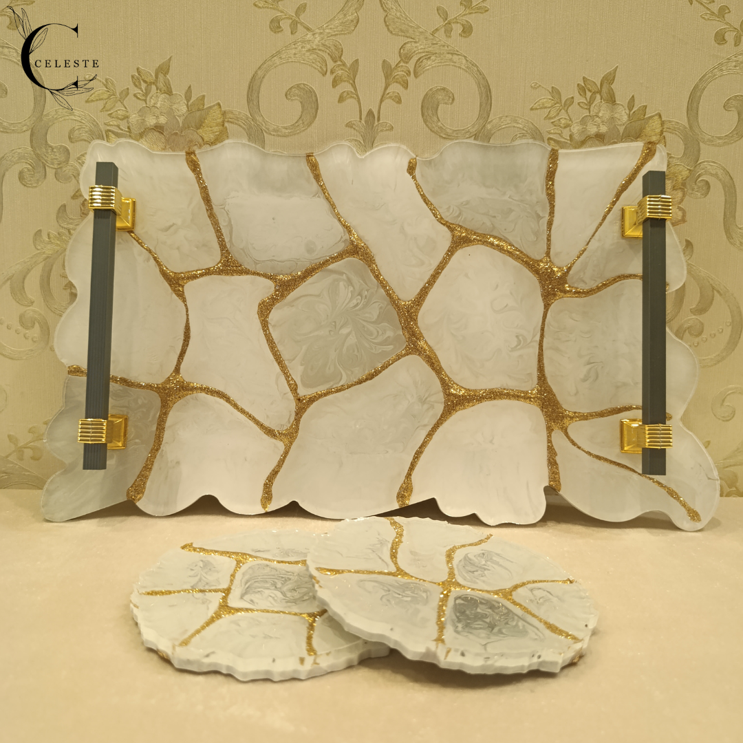 Celeste Signature – White Marble Elegance Set