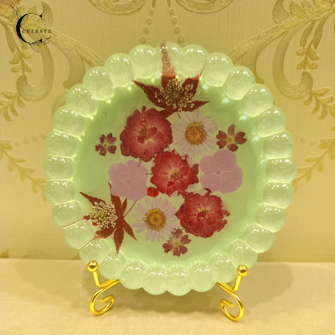Mint Blossom Bubble Tray
