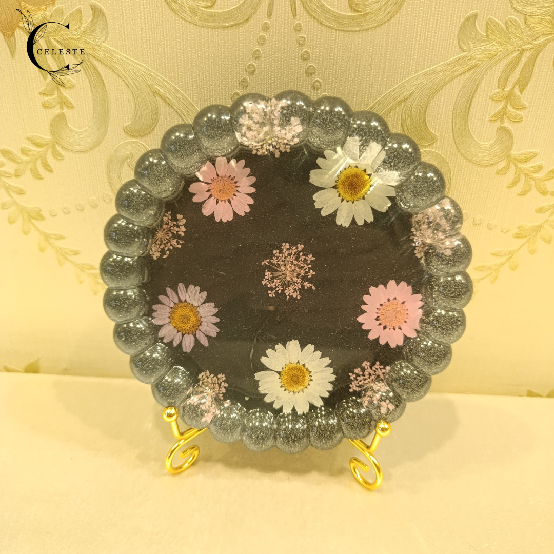 Midnight Daisy Bubble Tray