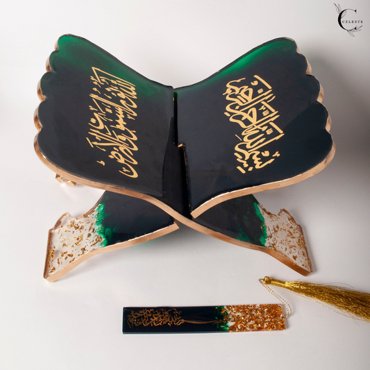 Noor Rehal & Bookmark Set – Emerald Gold Edition
