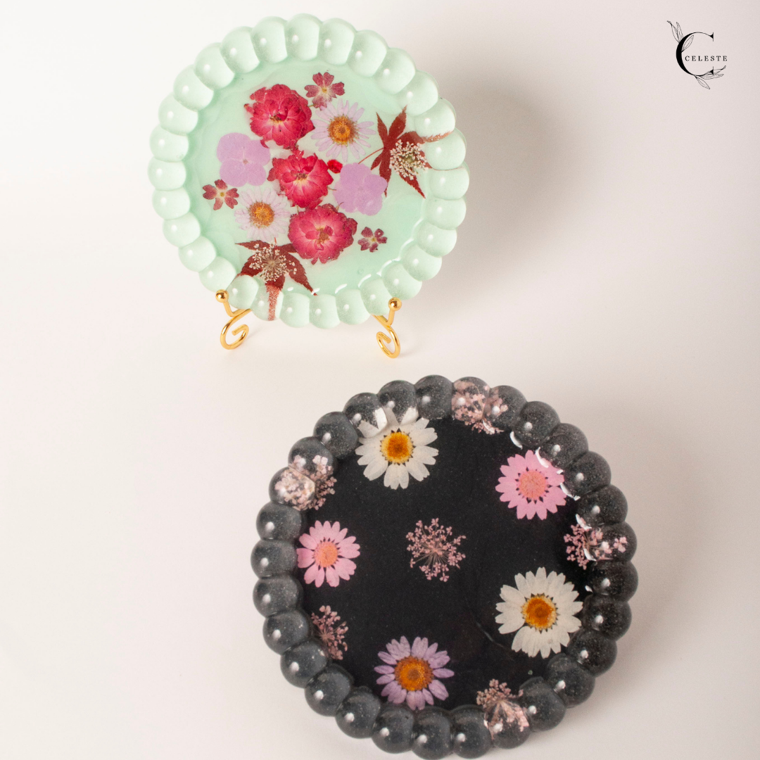 Midnight Daisy Bubble Tray