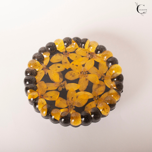 Golden Bloom Bubble Tray