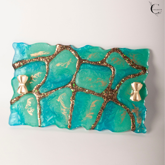 Ocean Luxe Perfume Tray & Jewelry Coaster Set