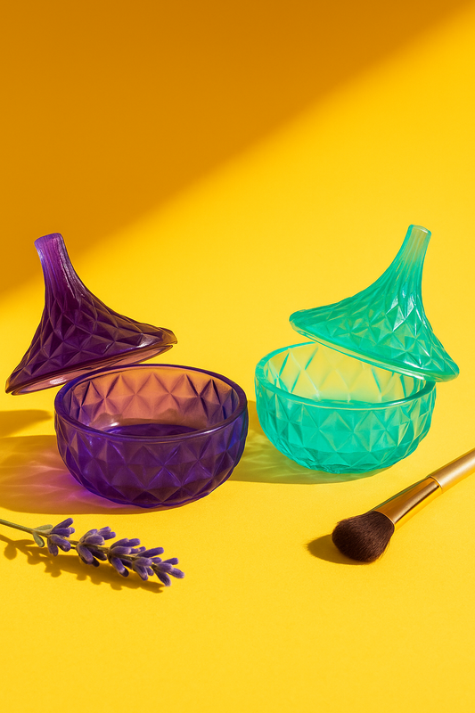 Prism Jewel Jar Set – Emerald & Amethyst Edition