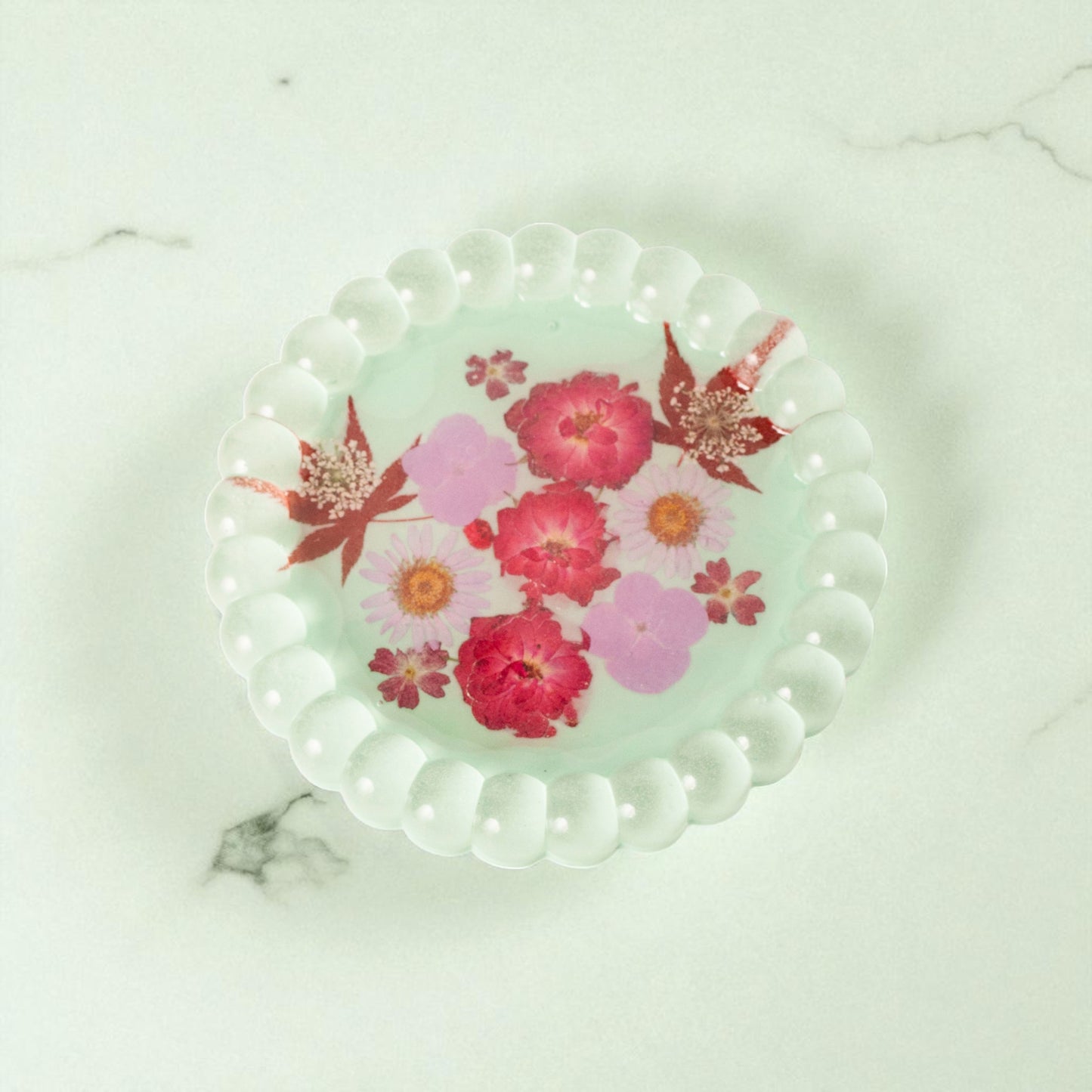 Mint Blossom Bubble Tray