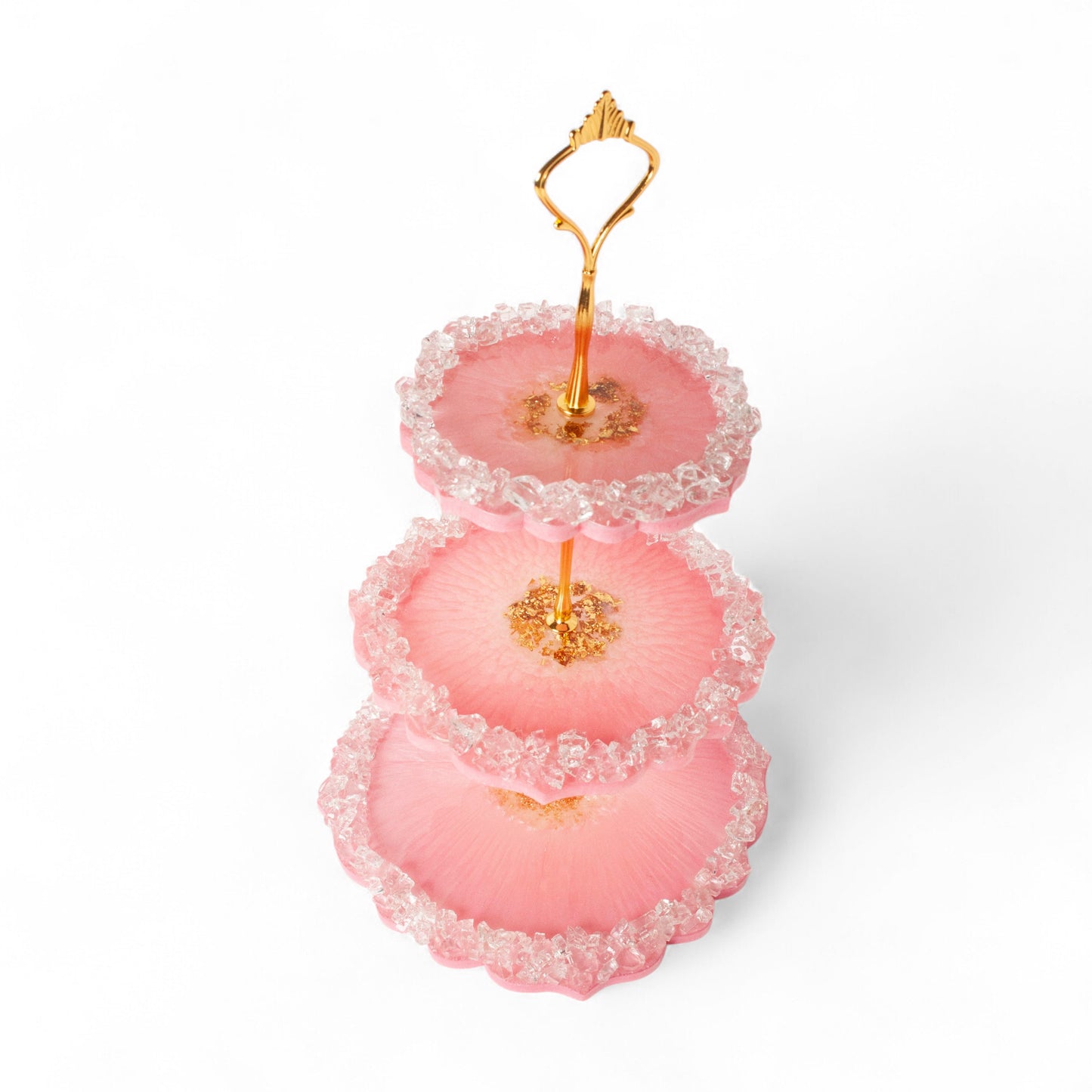 Blush Crystal 3-Tier Cake Stand
