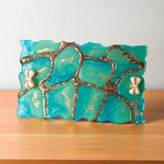 Ocean Luxe Perfume Tray & Jewelry Coaster Set