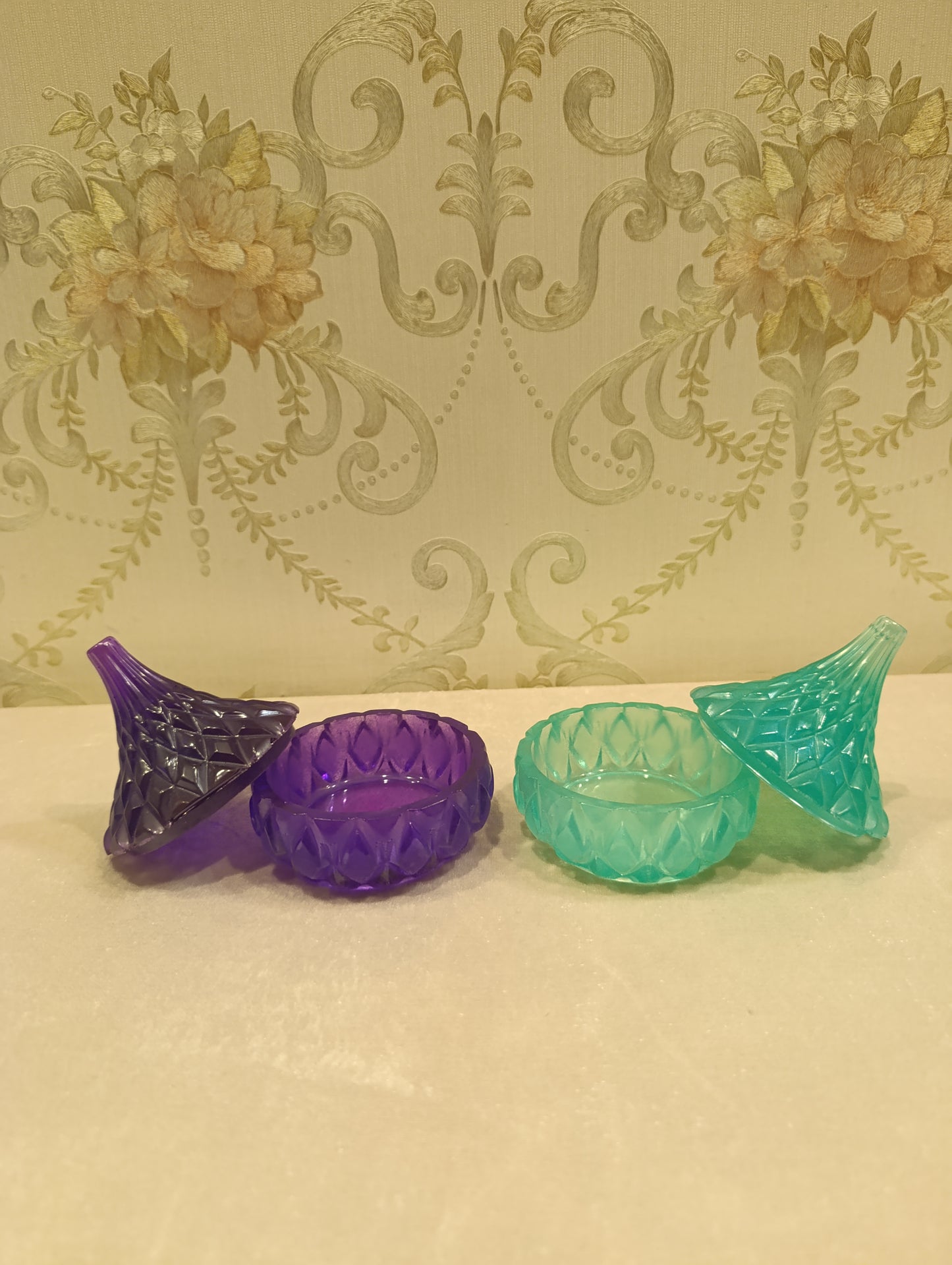 Prism Jewel Jar Set – Emerald & Amethyst Edition